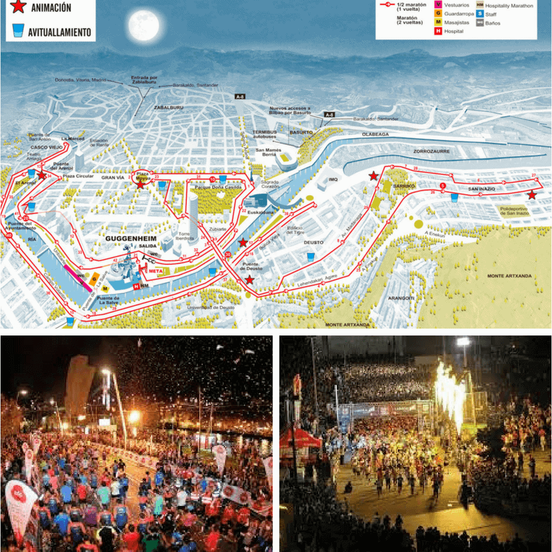 Bilbao Bizkaia Night Marathon sport events october festivals spanish events