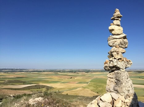 Emothional growth Camino landscape