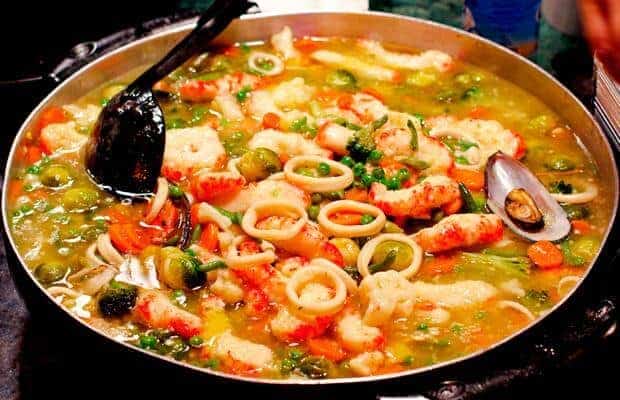 Fish Stew food on the Camino