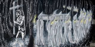 Santa Compana procession of the dead Galicia Halloween in Spain