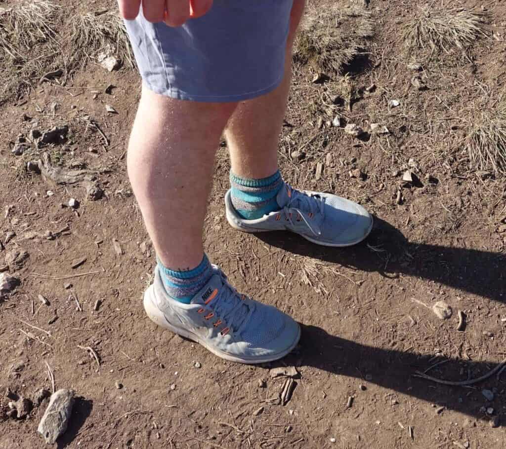 sports shoes on the camino