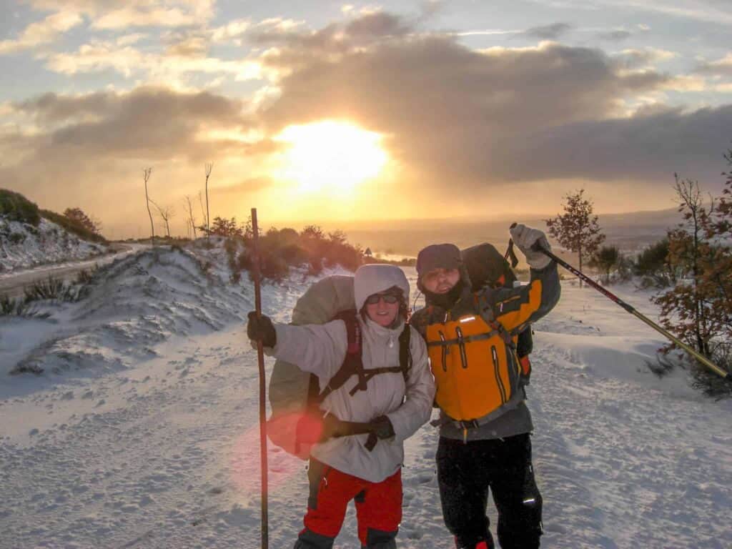 winter-camino_hikers-in-gear