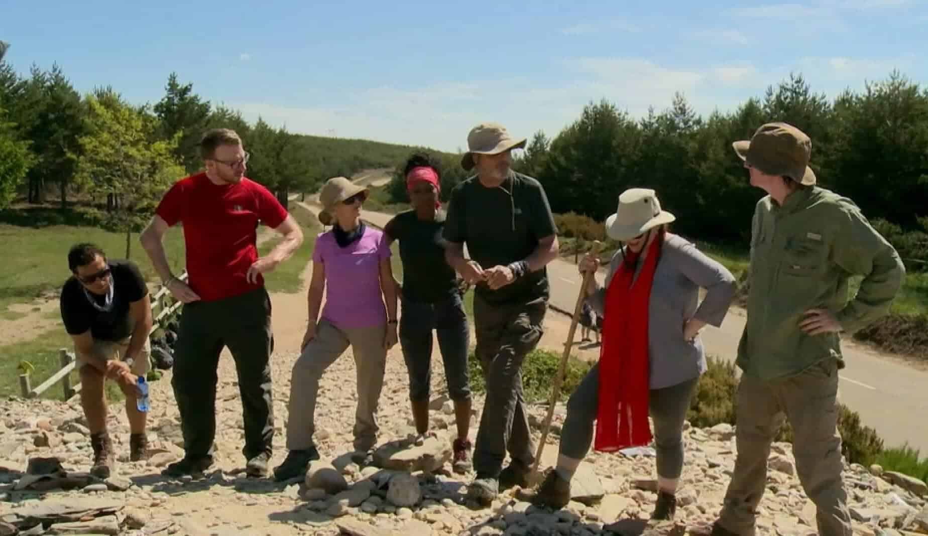 The Pilgrimage Group photo with stones