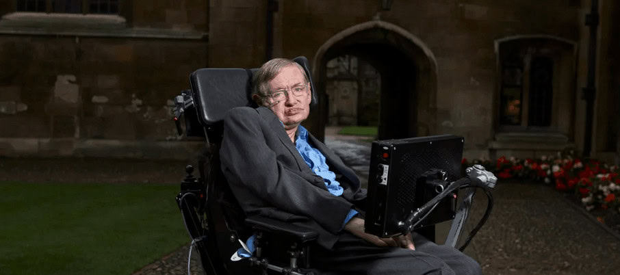 Stephen Hawking in wheelchair