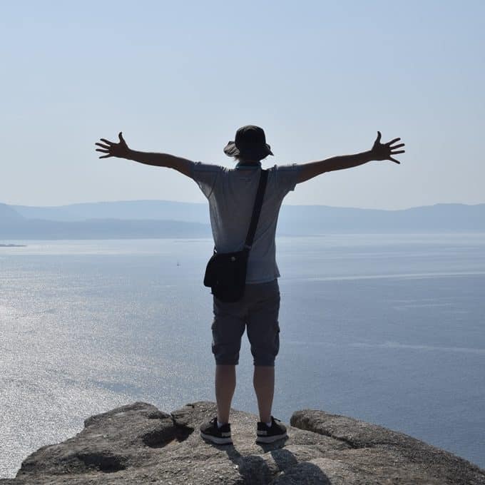 camino dos faros - view out the sea