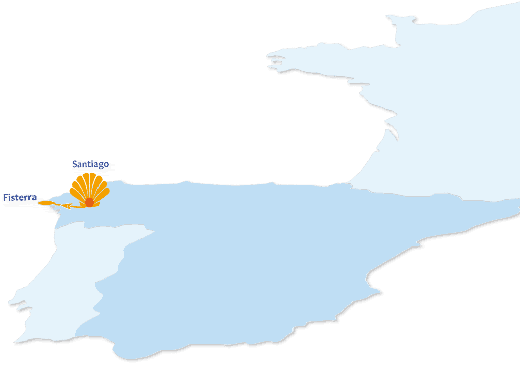 Camino Finisterre map