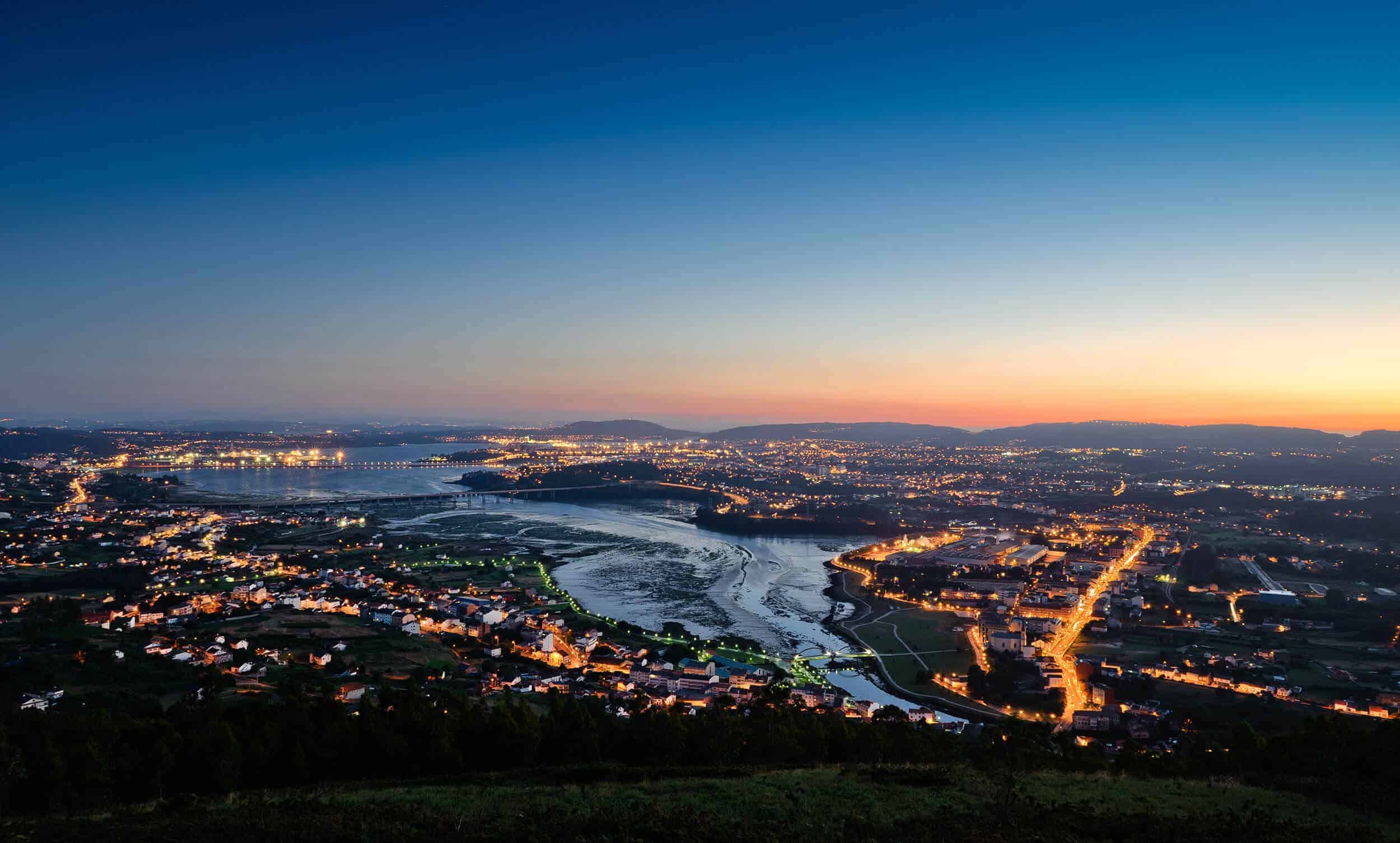 Camino Ingles - Ferrol at sun set