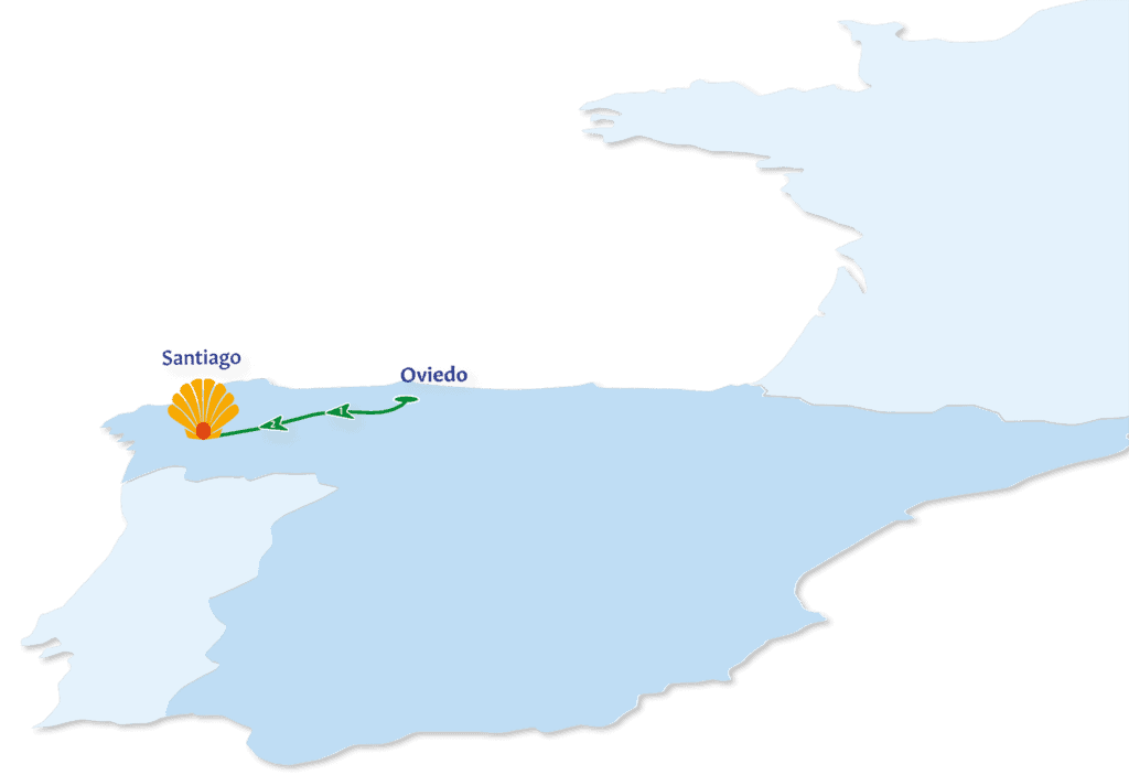 Camino Primitivo Route Map
