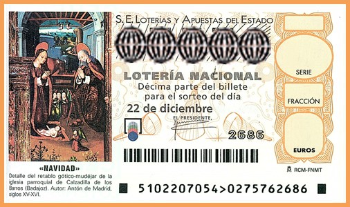Navidad Lottery ticket el gordo the fat one christmas traditions spanish lottery