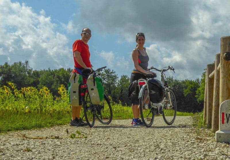 pilgrims Cycling the Camino Via Francigena