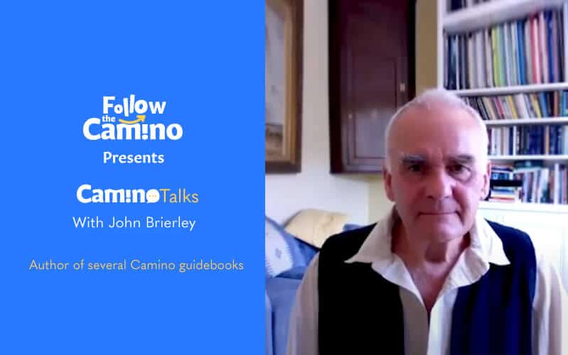 title page for Camino talks interview with John Brierley Camino Author
