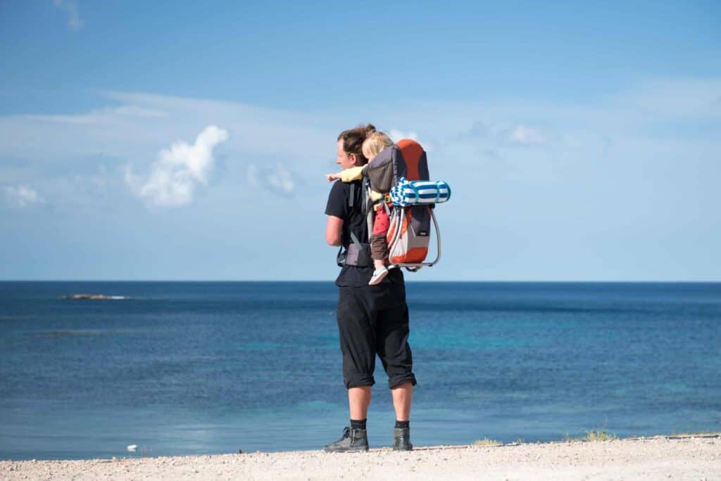 Best baby backpack for the Camino father and daughters