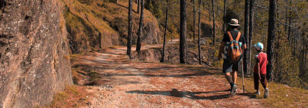 family camino with child and parent