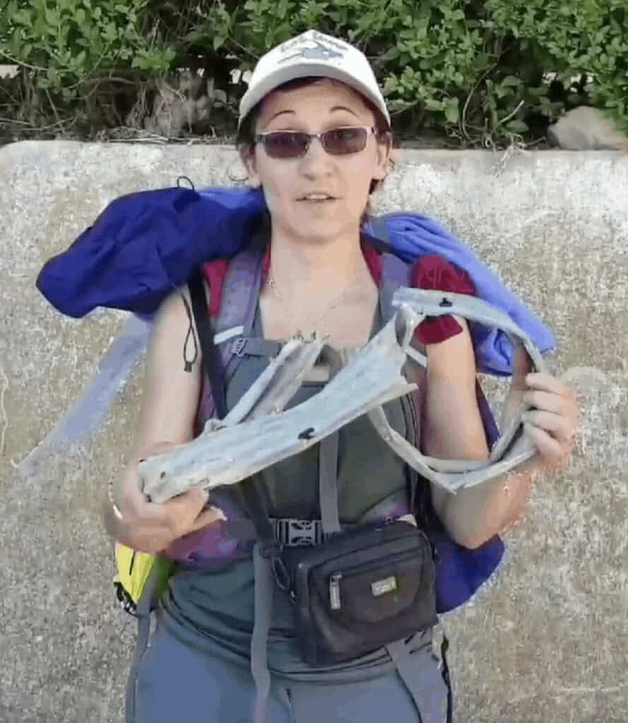 there were some weird pieces of plastic and rubbish on the camino