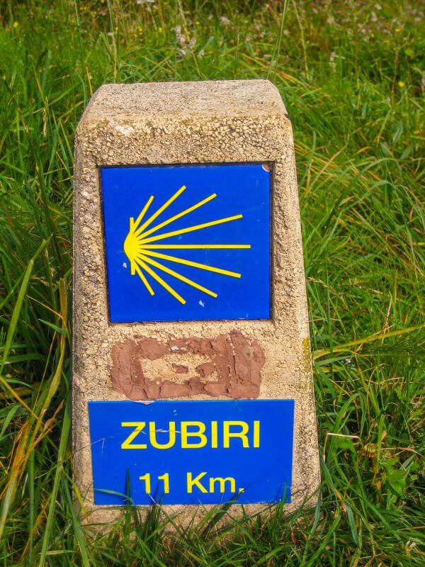 Camino marker