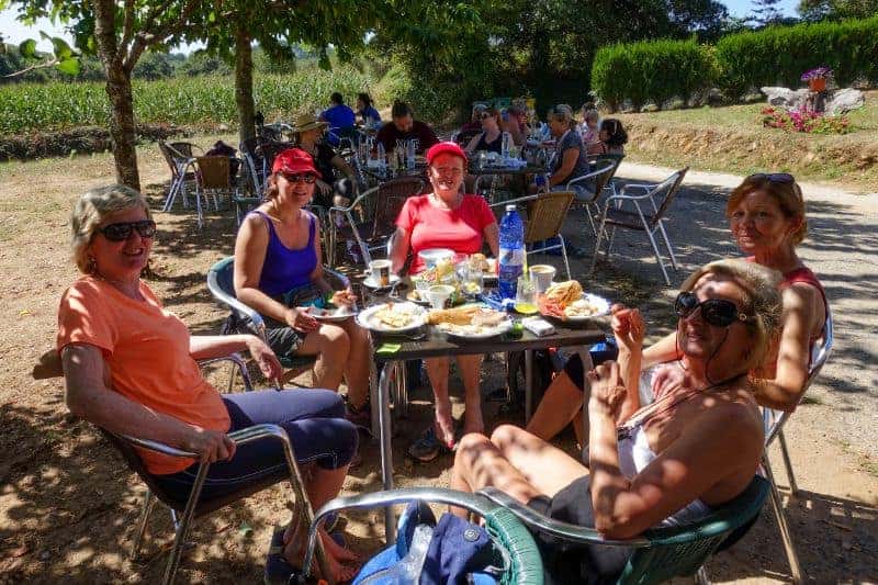 pilgrims lunch guided Camino Porto