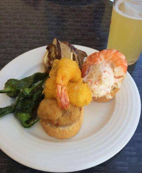 tapas prawn pimento peppers noja cantabria camino del norte