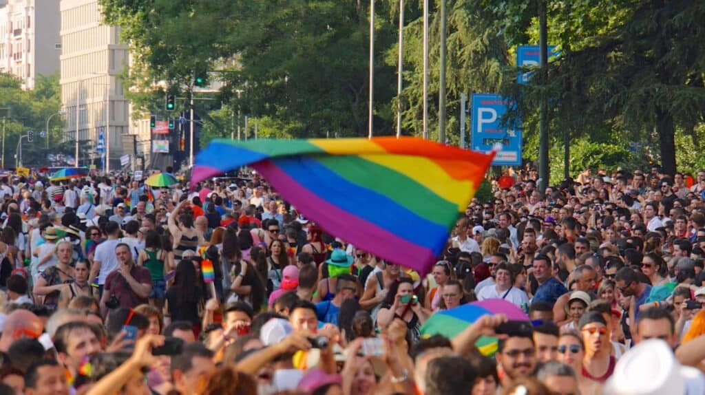 a picture of a pride festival