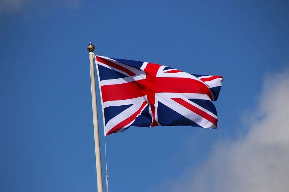 a picture of the UK flag
