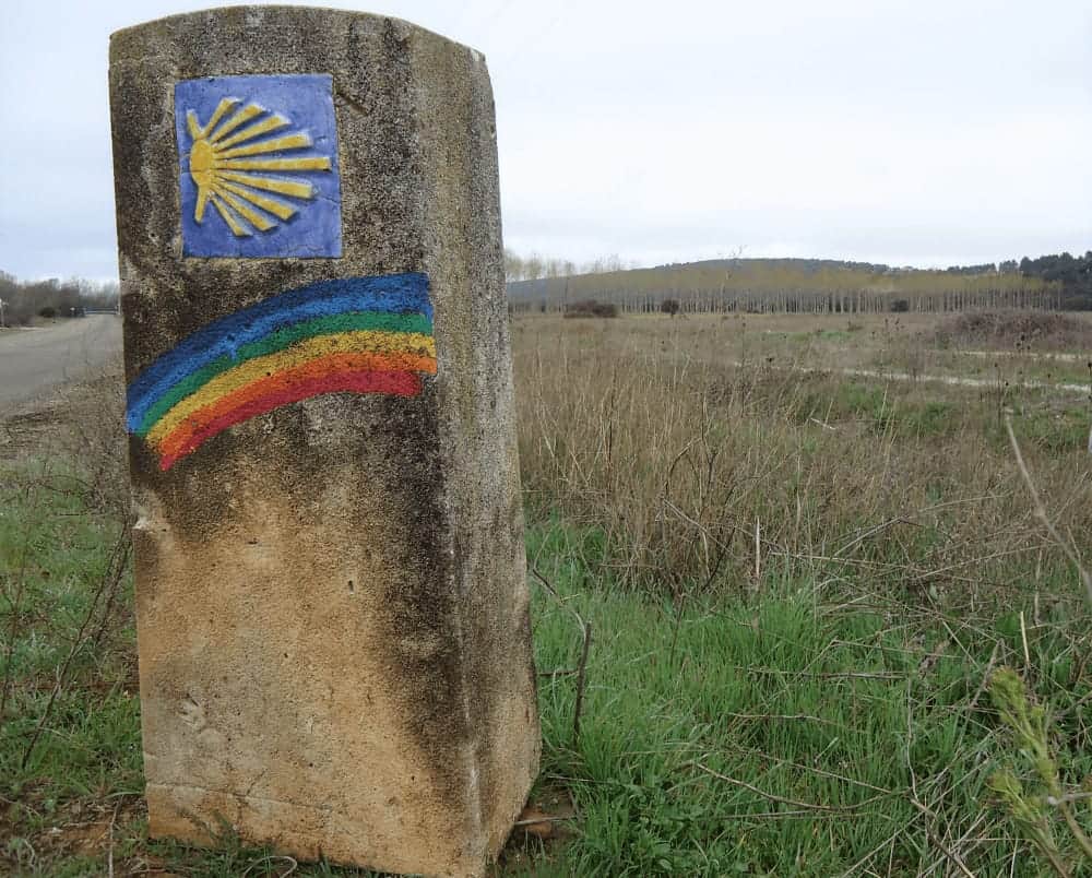 a picture of a milestone