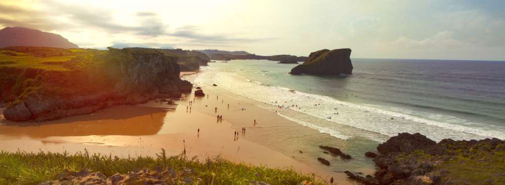 a picture of a beach