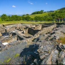 the archealogical site of Chao Samartin on the Camino Primitivo in Asturias