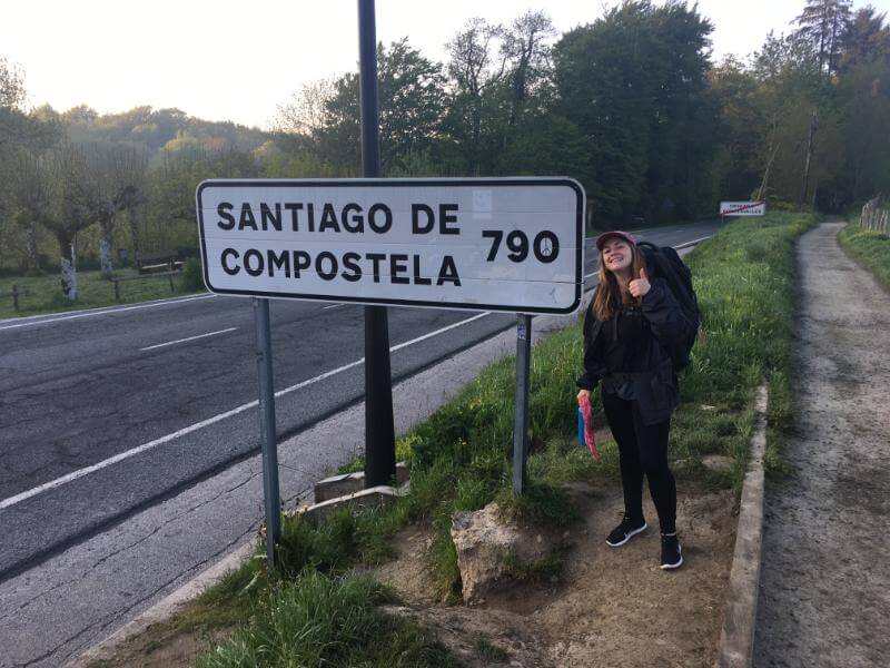 young woman walks the camino solo by herself in life-chainging journey