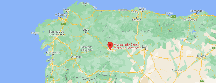 a picture of a location of Carracedo on the Camino