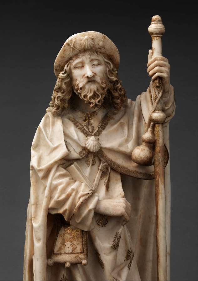 a picture of a statue of Saint James