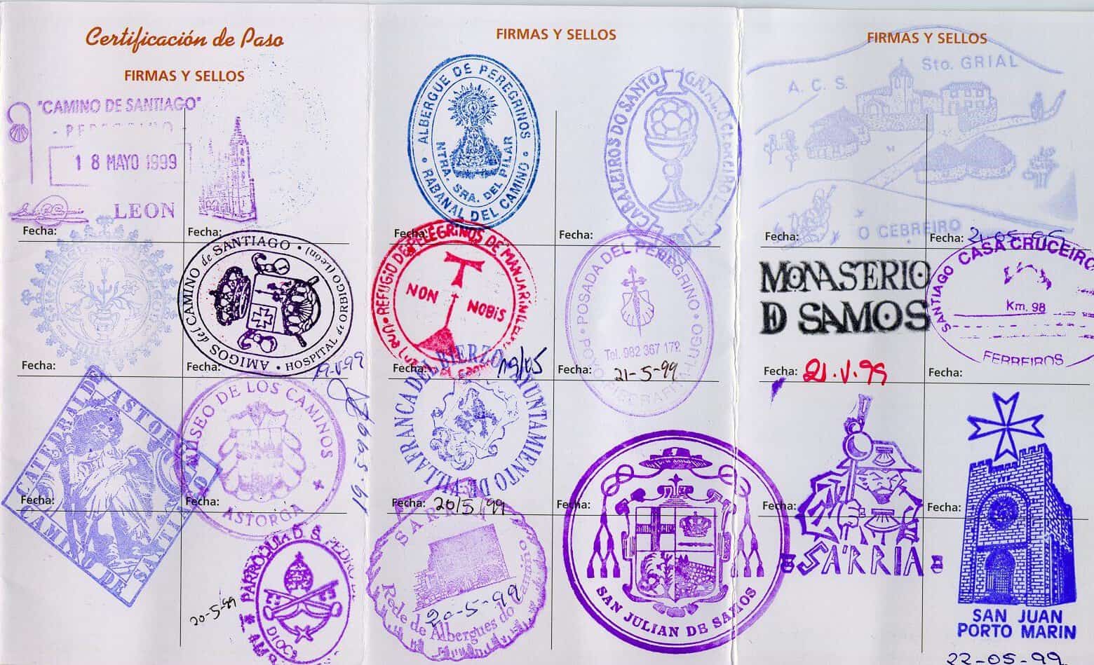 Pilgrim Passport for the Camino
