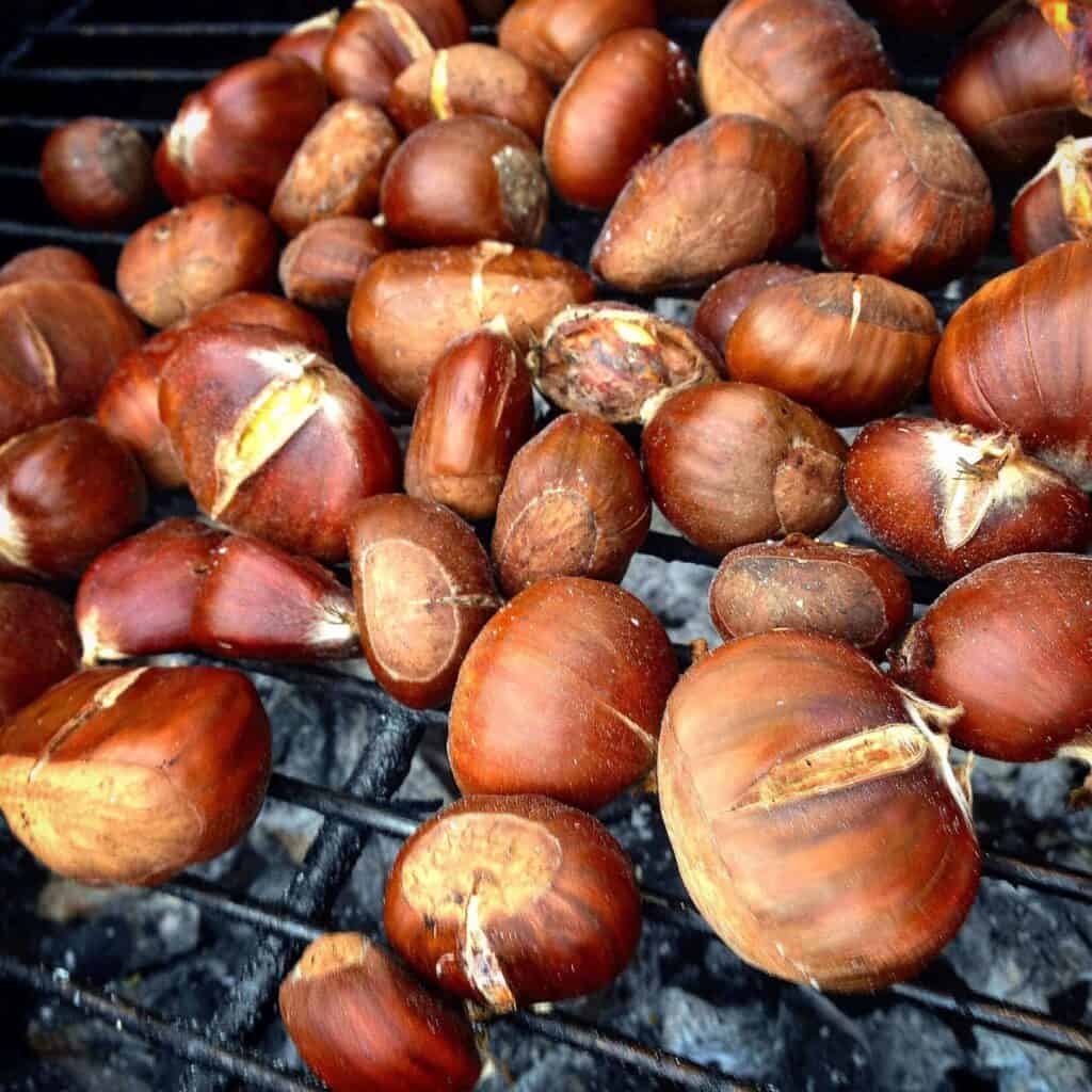 Galician festival sweet chestnut on the Camino