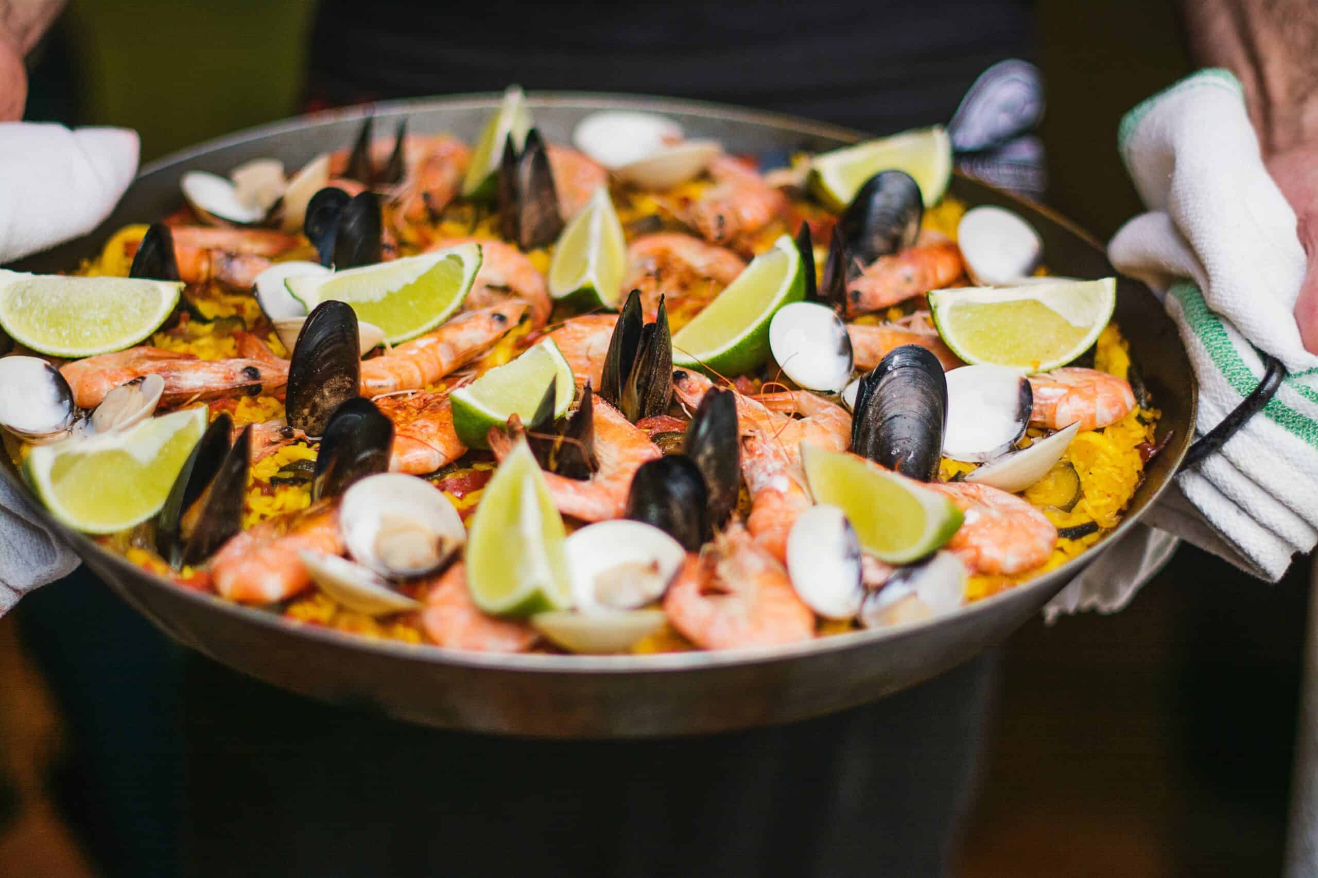 Gluten free food on the Camino paella