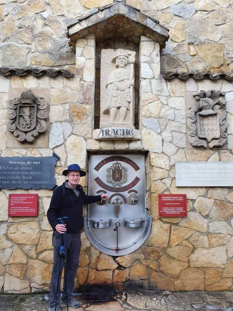 Win fountain of the Camino pilgrim