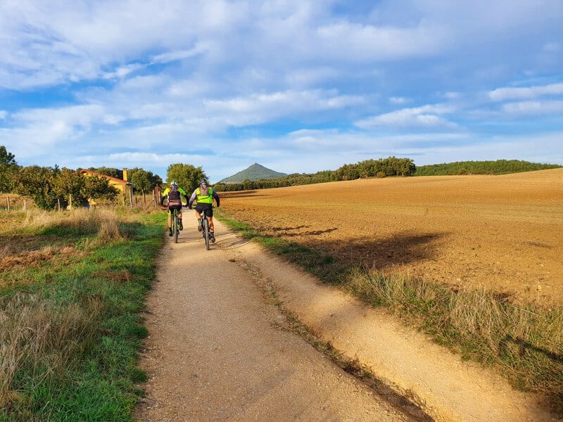 pilgrims cycling the Camino Follow the Camino best deal