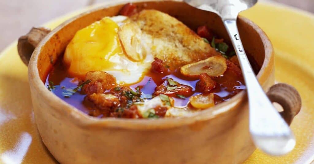 Castilian garlic soup Camino food