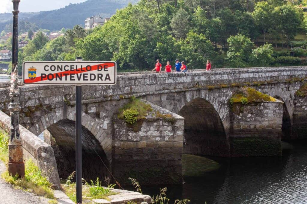 people walking the Camino Portuguese