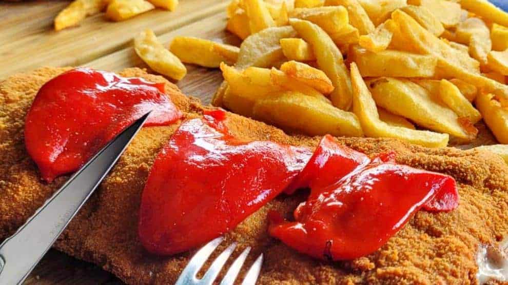 cachopo, local food along camino del norte