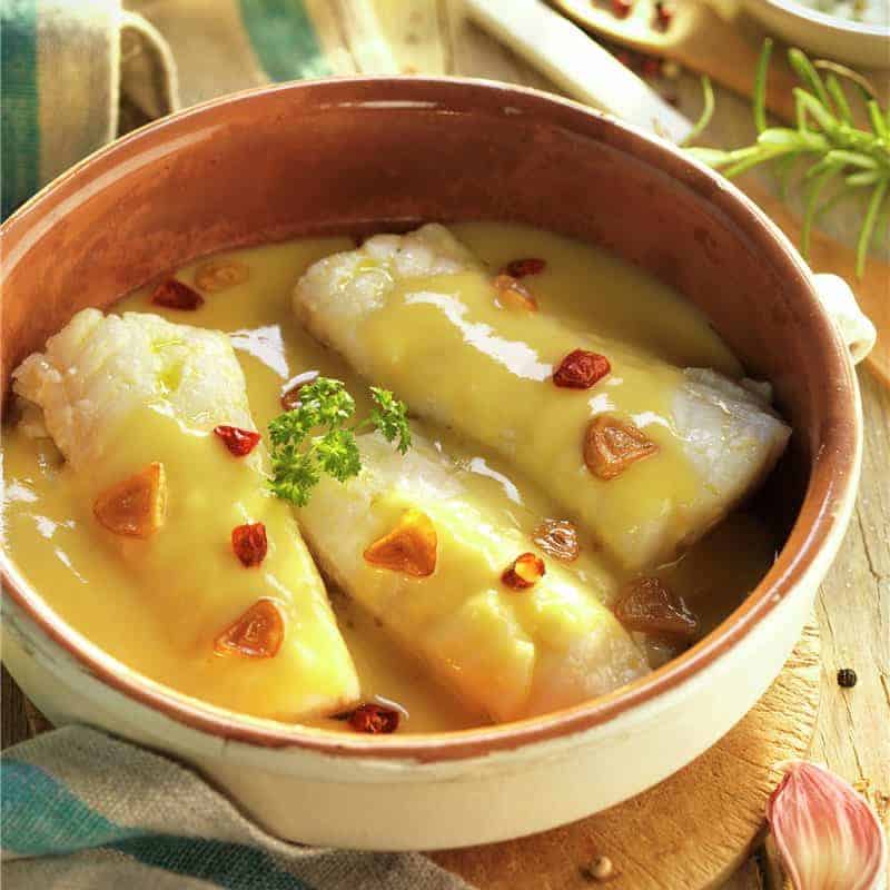 Bacalao al pil pil Camino del Norte