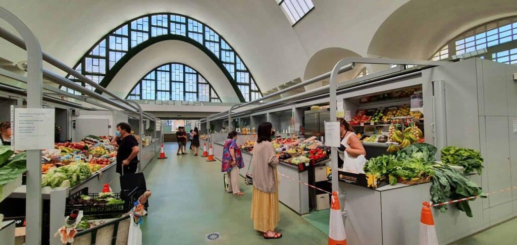 farmer market in coruna on the Camino