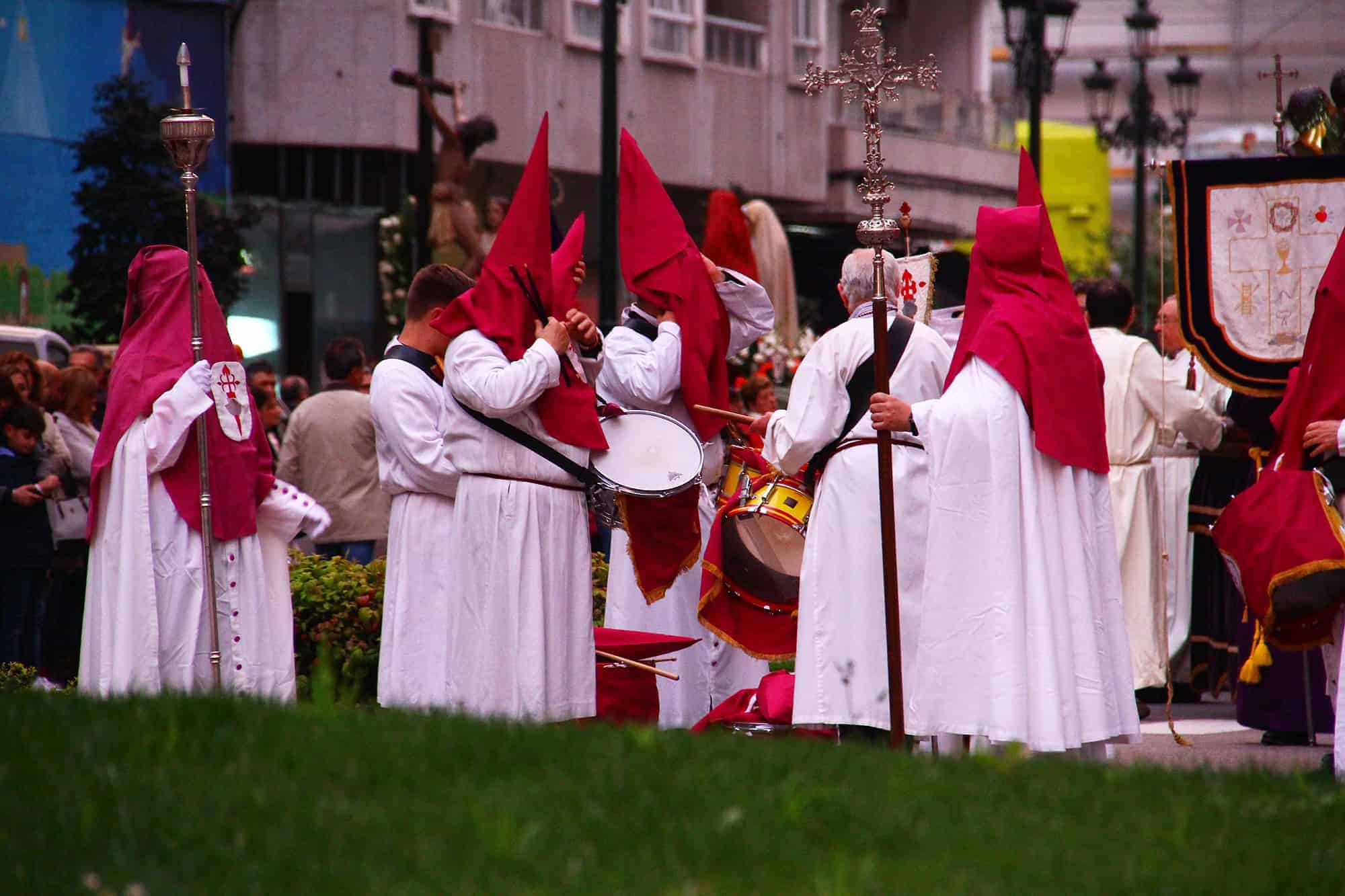 Religious celebration in Galicia on the Camino
