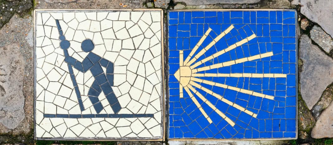 camino de santiago wall decoration