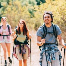 Pilgrims walking
