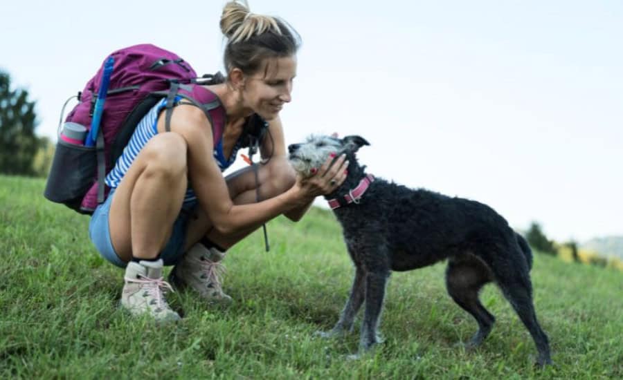 Woman with dog