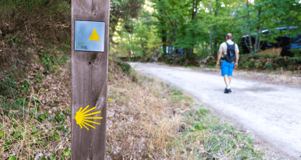 Pilgrim walking Via de la Plata