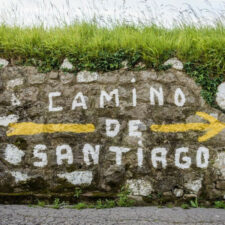 Camino de Santiago sign