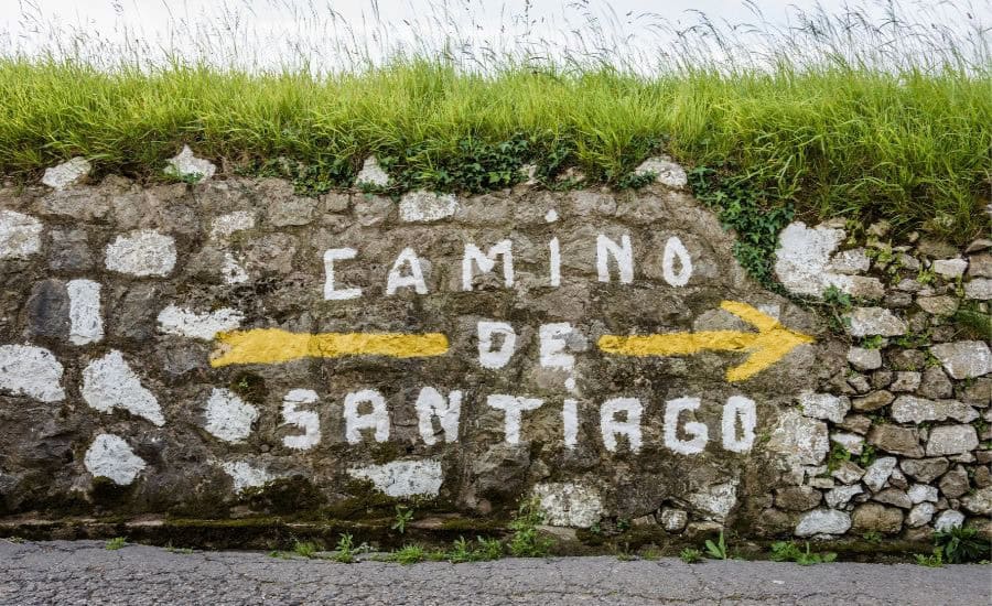 Camino de Santiago sign