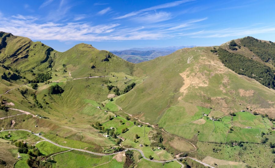 View of the Cantabrian Mountains