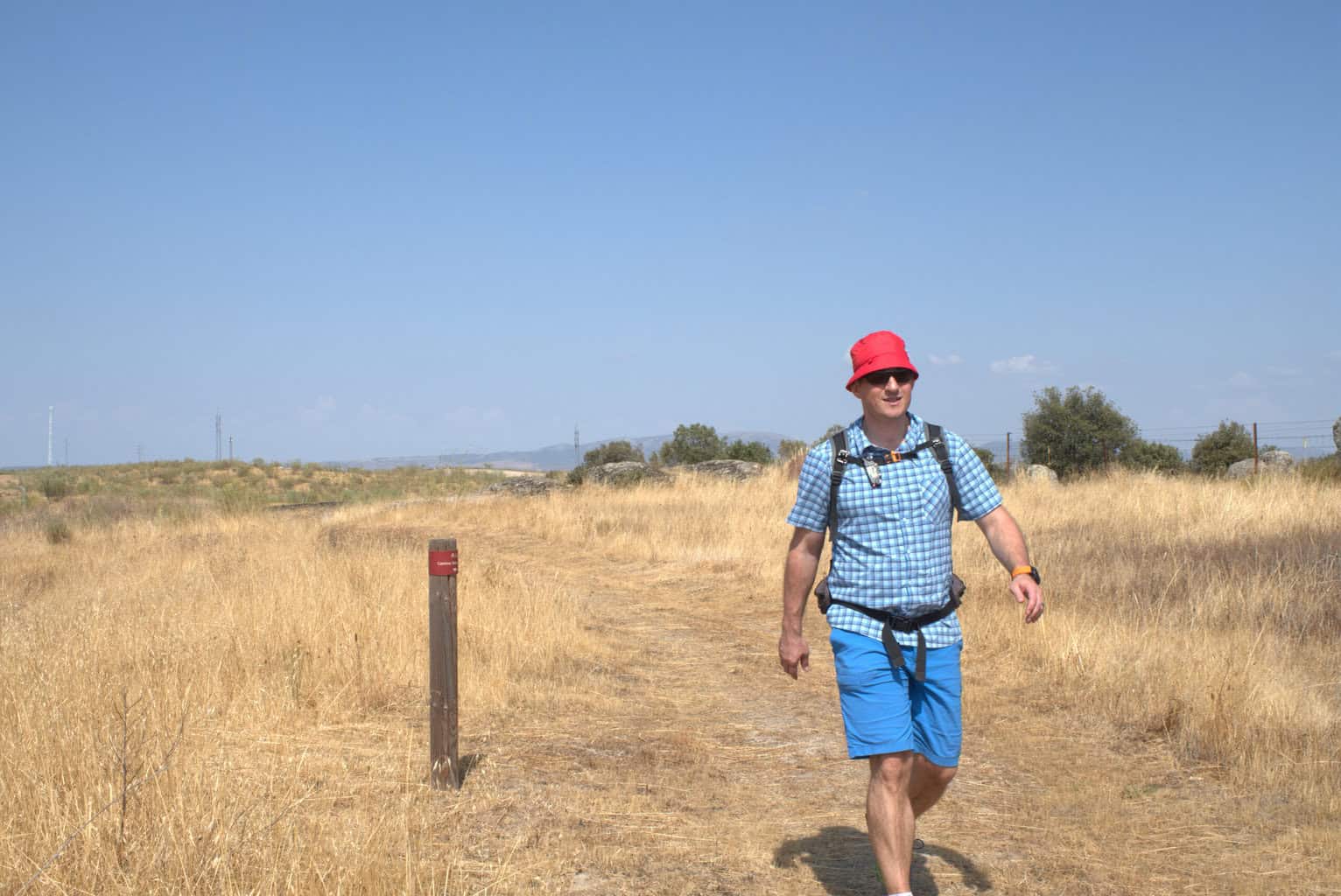 Camino walker on Via de la Plata