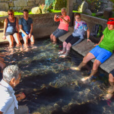 Hotspring feet in Caldas