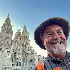 Pilgrim in Obradoiro